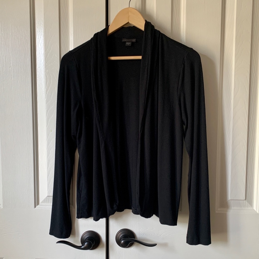 Simple black cardigan